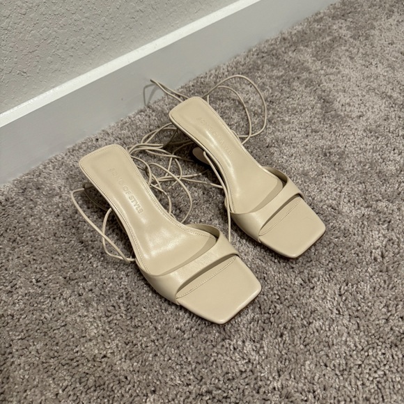 Song of Style from Revolve cream irregular heel sandals - Picture 7 of 11